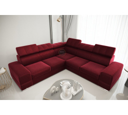 NAROŻNIK ROYAL MAX 286×286 - lewa , Odcienie bordowego