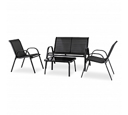 Zestaw Mebli Ogrodowych MINNESOTA Czarny