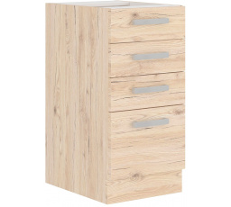 Dolní skřínka BORDIX - 40 D 4S BB, Dub / Dub