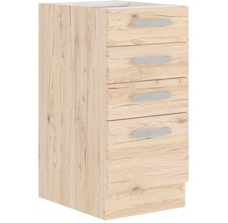 Dolní skřínka BORDIX - 40 D 4S BB, Dub / Dub