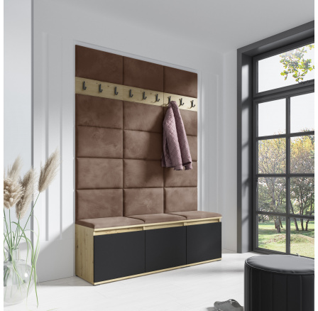 EMI 6 előszobafal, Trinity 07/Artisan + Fekete