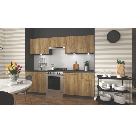 Konyhai szett DARIA 240, Antracit/Tölgy Craft