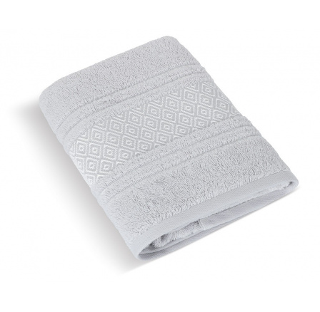 Froté osuška Mozaika 70x140cm 550g světle šedá