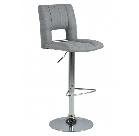 Sylvia bárszék szürke/kefélt fém