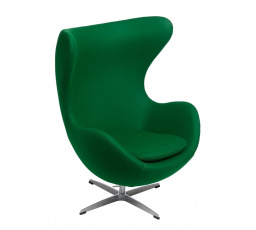 Tojás fotel kasmír sötétzöld 45 Prémium