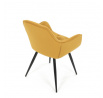 Jídelní židle, žlutá, sametová látka, DCH-421 YEL4