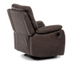 Polohovací křeslo, elektrické zabudované ovládání, hnědá, látka vintage, TV-4094 BR3