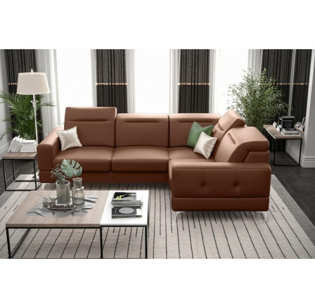 NAROŻNIK MALIBU SKÓRA NATURALNA 250X180 CM - prawa , Skóry naturalne - Wybierz swój kolor