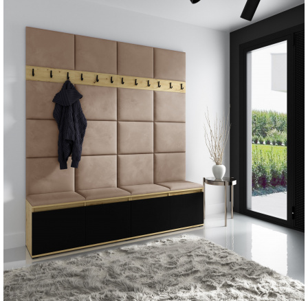 EMI 4 előszobafal, Trinity 04/Artisan+fekete