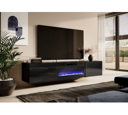 TV komód SLIDE 200 K, fekete