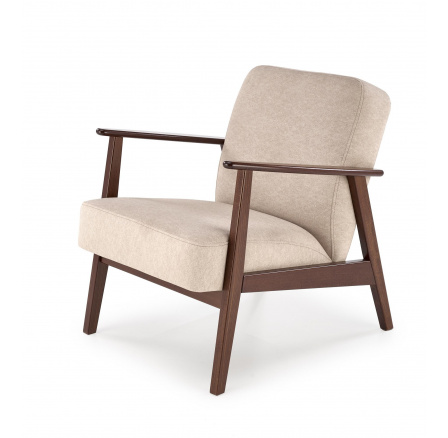 MILANO 1S fotel, Bézs 15/Sötét dió