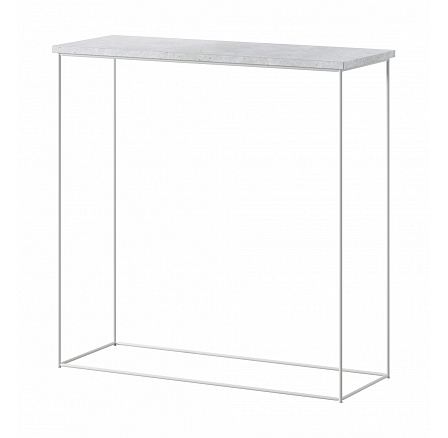 Konzol Milan Fehér+Beton Konzol Milan Fehér+Beton