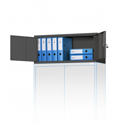 EVA szekrény toldalék, 900 x 380 x 400 mm, antracit