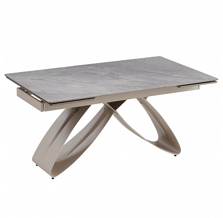 Stół LUIGI Ceramiczny Rozkładany 160-240 cm Szary Marmur/Kaszmir