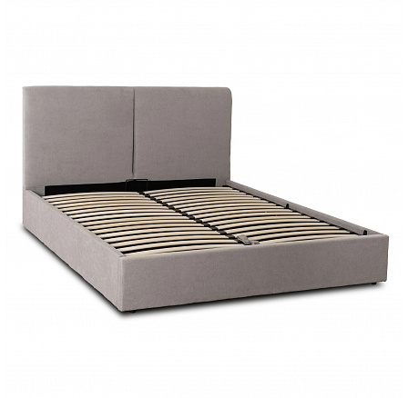 Łóżko 160x200 MARSYLIA z Pojemnikiem Szare Tkanina