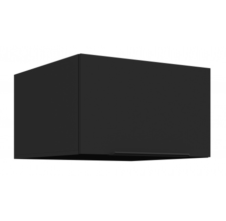 Horní skřínka SIENA - 60 NAGU-36 1F, Černá mat/Černá mat