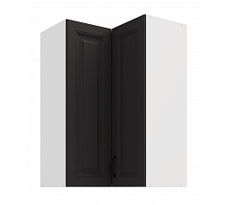 Felső sarokszekrény STELLO - 60x60 GN-90 2F (90°), Fehér/Grafit