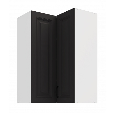 Felső sarokszekrény STELLO - 60x60 GN-90 2F (90°), Fehér/Grafit