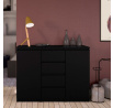 Komoda SIMPLICITY 077, Černý mat