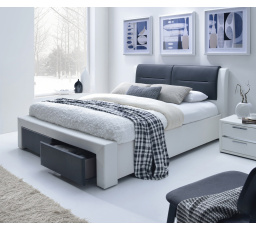 CASSANDRA S 160 ágy, fekete-fehér