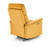 SEMIR dönthető fotel USB-vel, Mustársárga