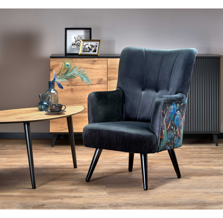 PAGONI fotel, fekete