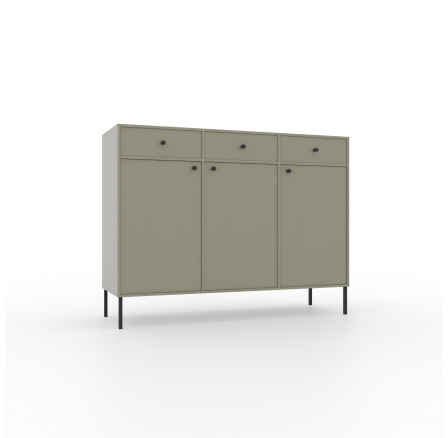 Komód 3D 3S Tili Eukaliptusz+Eukaliptusz