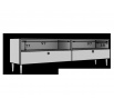 Dullum 200 TV Cabinet White Biały 200x58 Not applicable