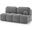 Nuwia kanapé ágyfunkcióval és ágyneműtartóval, fehér bouclé kárpitozás Royal 04 145x200 1