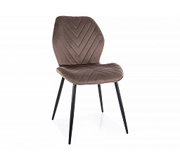 MIKE VELVET étkezőszék, Cappuccino Bluvel 38/Fekete