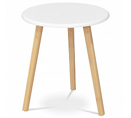 Konferenční stolek 40x40x45cm, mdf, bílá, AF-1142 WT