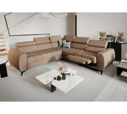 NAROŻNIK PORTO II RELAX SKÓRA NATURALNA 255x258 CM - prawa , Skóry naturalne - Wybierz swój kolor