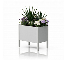 Fém virágtartó kis szürke: DAISY 400 x 350 x 250 mm