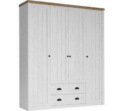 PROWANSJA S4D szekrény, Andersen fenyő + Lefkas tölgy