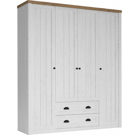 PROWANSJA S4D szekrény, Andersen fenyő + Lefkas tölgy