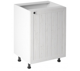Konyhai alsó szekrény - PROWANSJA D601D - Jobb, Fehér/Andersen Fenyő