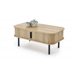 ANGELINA dohányzóasztal, természetes / fekete