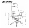 Irodai szék GERONIMO, fekete