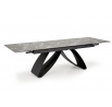 HILARIO étkezőasztal, fekete márvány hatás/Fekete