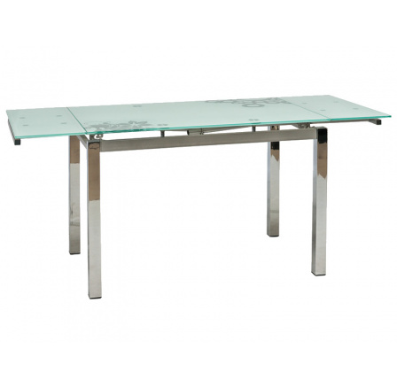 STÓŁ GD017 BIAŁY/CHROM 110(170)x74 STÓŁ GD017 BIAŁY/CHROM 110(170)x74