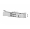 AMILIO RTV 220 1K1SZ - cashmere / dąb olejowany / uchwyty dąb jasny