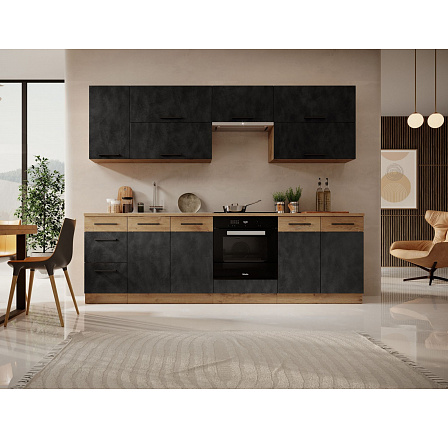 Konyhabútor VIKA 260 Matera + Lancelot Tölgy