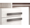 BLANCO 11 sosna śnieżna/MDF new grey - biurko