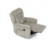 Polohovací křeslo, elektrické kabelové ovládání, béžová, látka, TV-7072 LAN2