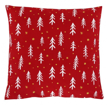 Polštář sametový s výplní - červený vánoční, 100% polyester, 45 x 45 cm Polštář sametový s výplní - červený vánoční, 100% polyester, 45 x 45 cm