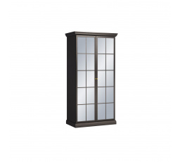 LUCCA S2DL ruhásszekrény, fekete