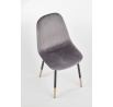 Étkezőszék K379, szürke bársony