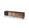 TV komód RANDOM RTV-3 RTV 200, wotan tölgy/fekete