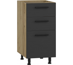 Konyhai alsó szekrény VENTO D3S-40/82, antracit tölgy