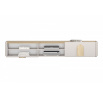 AMILIO RTV 220 1K1SZ - cashmere / dąb olejowany / uchwyty dąb jasny